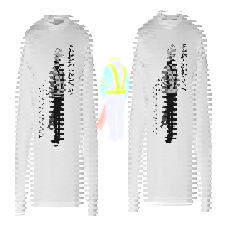 【誘導してる人】感謝を伝えるプレゼント 長袖Tシャツ