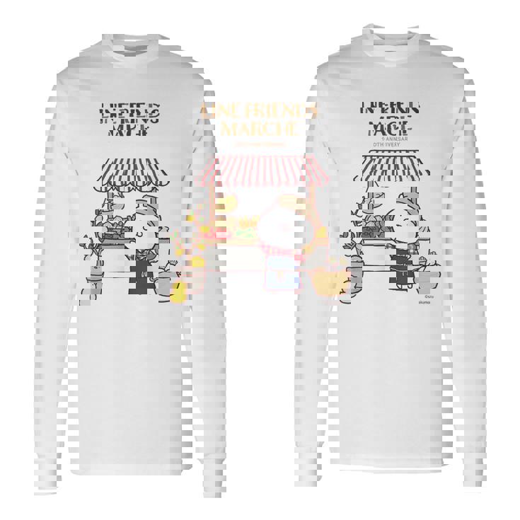 うさまる ベジまるシェ ロゴ付 長袖Tシャツ