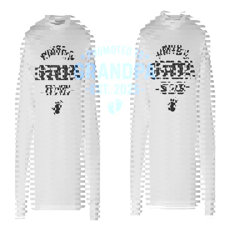 おじいちゃんに昇進 2025 もうすぐ、初めての祖父 長袖Tシャツ