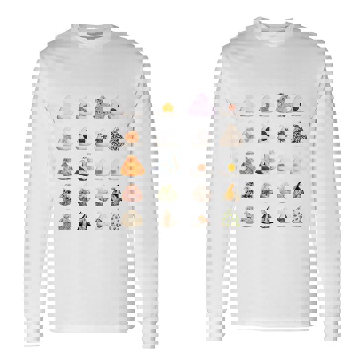 おにぎり 種類 面白いtシャツ おもしろ 食べ物 文字入り メンズ 面白い 服 ネタ グッズ 文字tシャツ プレゼント 長袖tシャツ 長袖Tシャツ