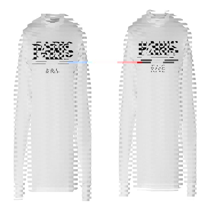 お土産 De Paris フランス国旗 愛の首都 ギフト 長袖Tシャツ