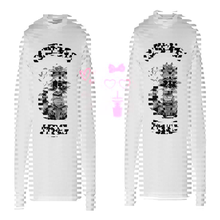 かわいいけれど、野生の面白いラコン。 長袖Tシャツ ギフトのアイデア