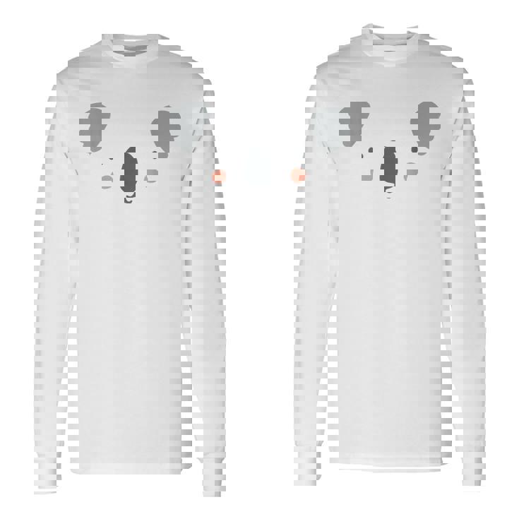 かわいいコアラ顔ハロウィンコスチューム 長袖Tシャツ