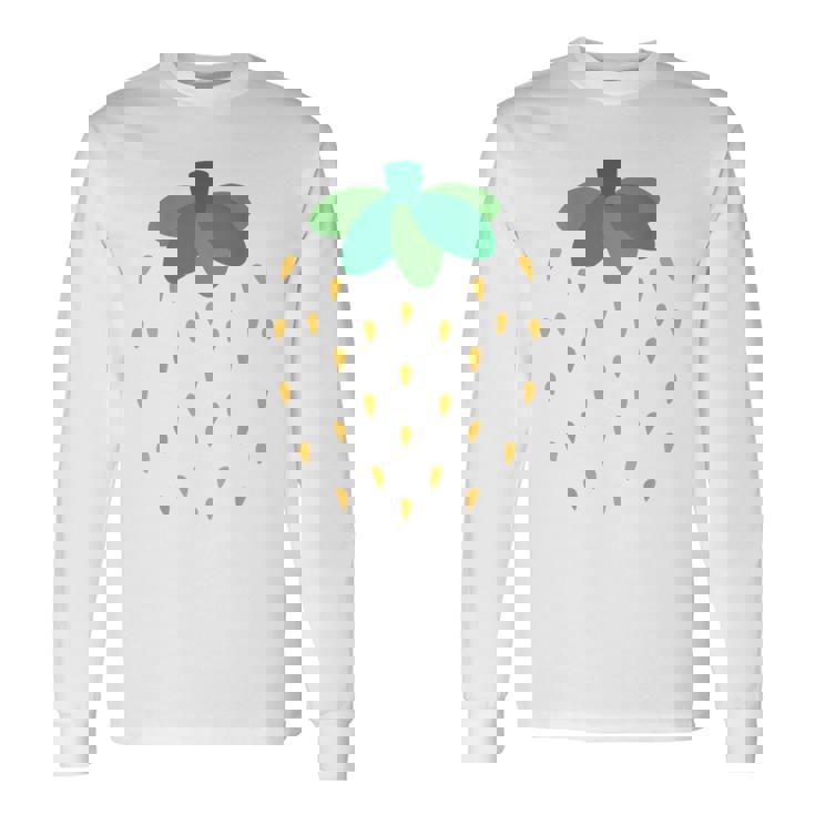 かわいい赤いイチゴ、イチゴ、フルーツ愛好家アートバック。 長袖Tシャツ