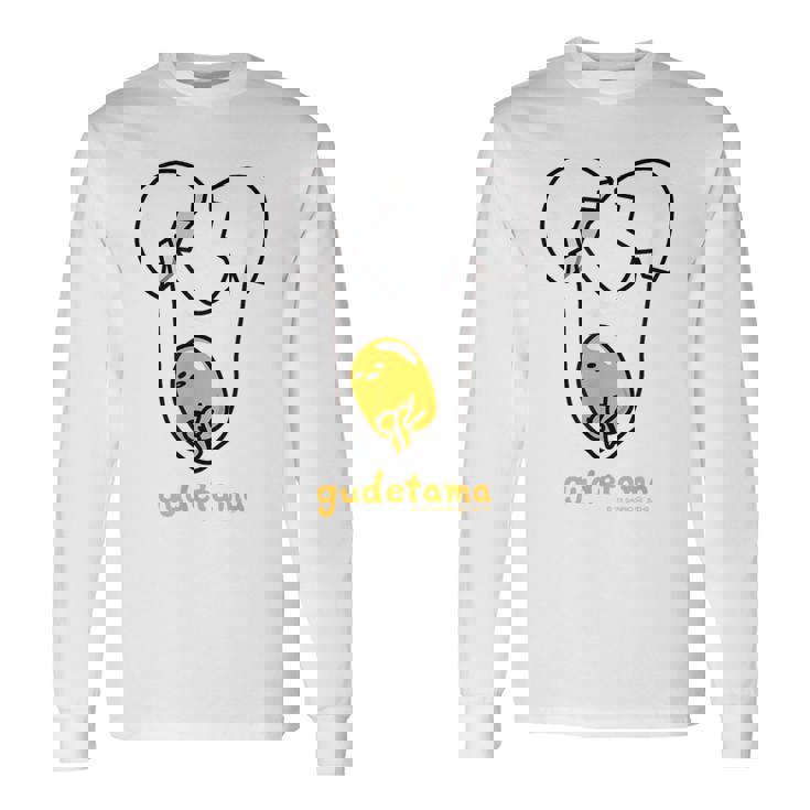 ぐでたま たまごわり 長袖Tシャツ