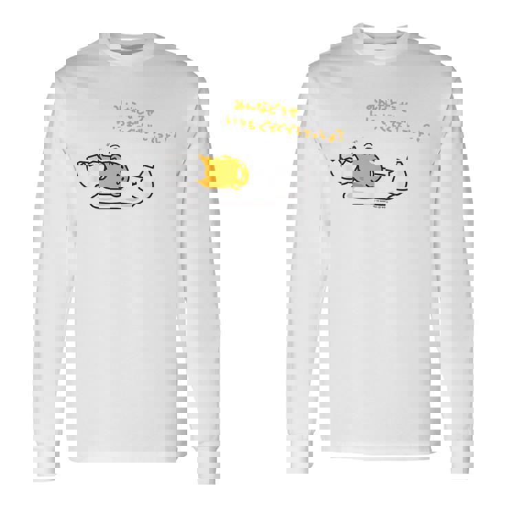 ぐでたま みんなどうせいつもぐでぐでしてっしょ？ ライトカラー 長袖Tシャツ