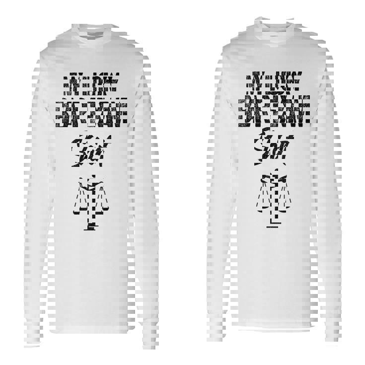 これは私のラッキーバー試験シャツ面白いラッキーバー試験 長袖Tシャツ