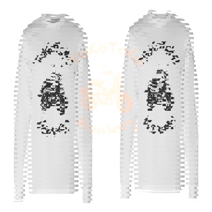 とことこモンキー バックプリント 長袖Tシャツ