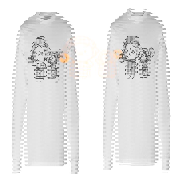 ねこぺん日和 いかがですか 長袖Tシャツ