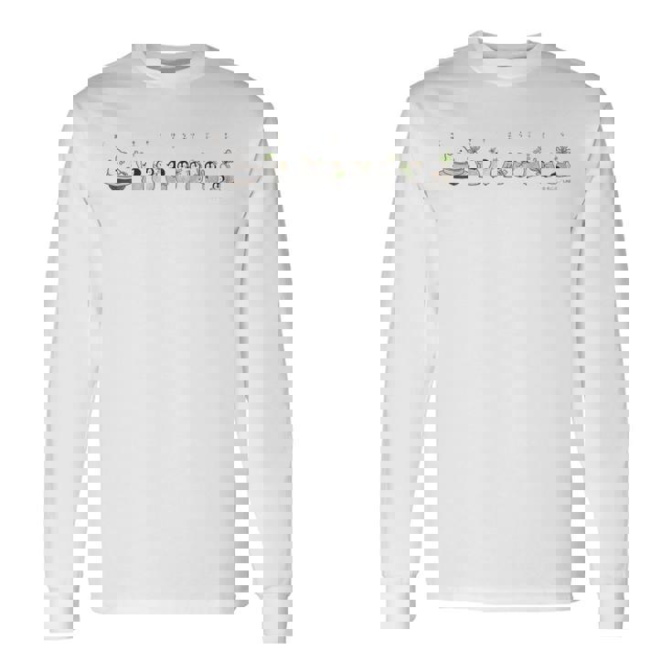 ねこぺん日和 七草粥 長袖Tシャツ