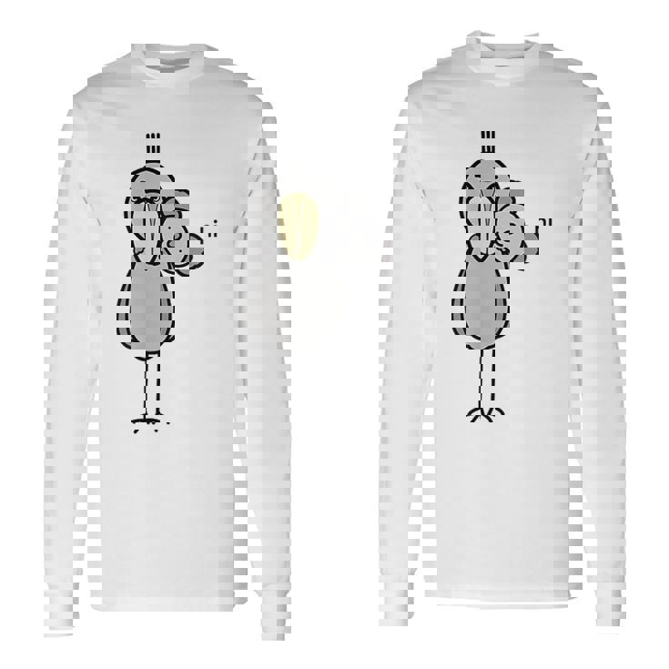 みんな大好きハシビロコウ 動かない鳥 はしび郎クラブtシャツ どうぶつ Zoo コアラ 鳥 オリジナル ハシビロコウ 長袖Tシャツ