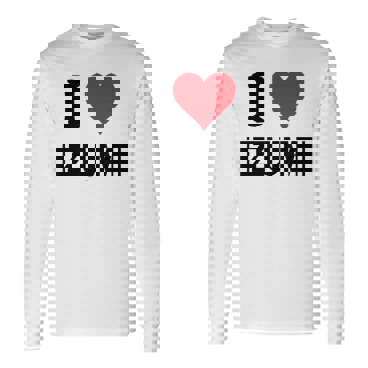 アイハート 和泉 日本 大好き 日本土産アイテム 長袖Tシャツ