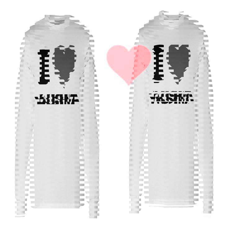 アイハート 屋久島ジャパンラブ 日本土産 長袖Tシャツ