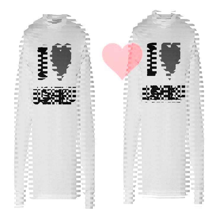 アイハート 牛久ジャパン ラブ 日本土産 長袖Tシャツ ギフトのアイデア