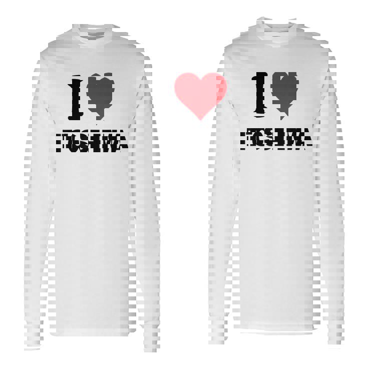 アイハート 糸島 Japan Love 日本土産 長袖Tシャツ ギフトのアイデア