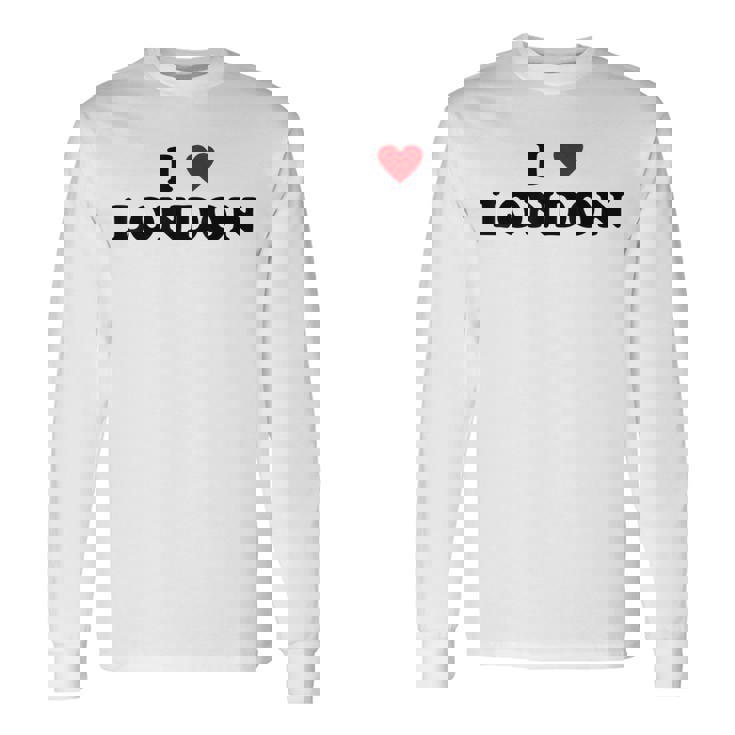 アイハートイギリスシティ-アイラブロンドン 長袖Tシャツ