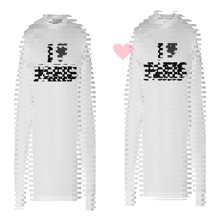 アイハートフランスシティ-アイラブパリ 長袖Tシャツ