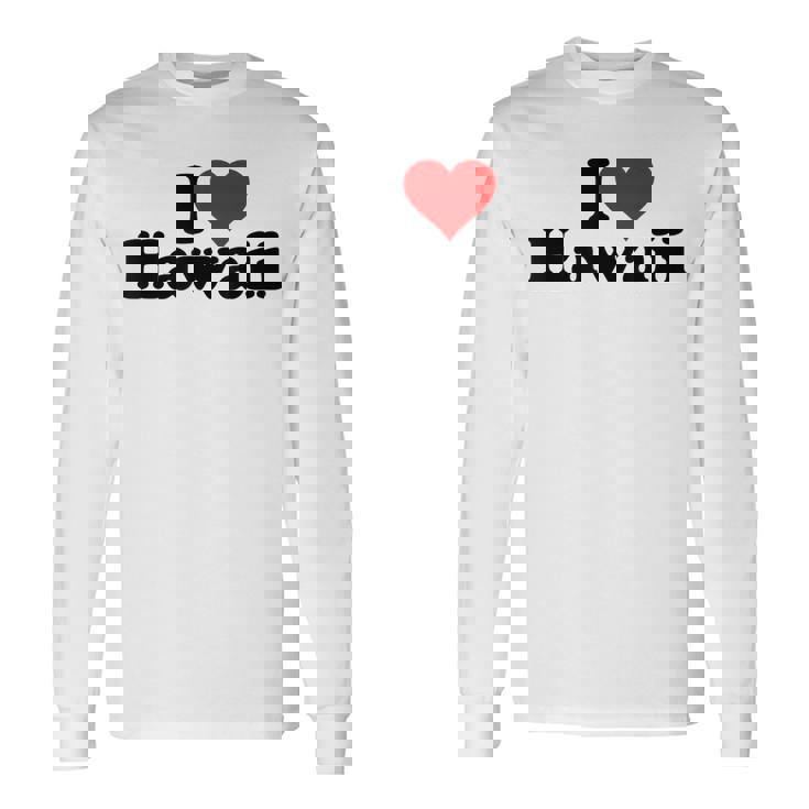 アイラブハートハワイ 長袖Tシャツ ギフトのアイデア