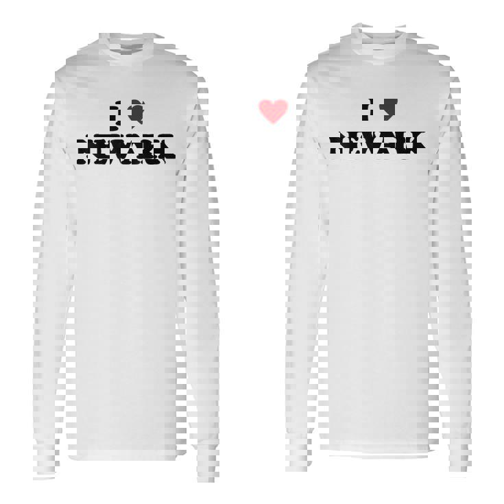 アイ・ハート Usa シティ-アイ・ラブ・ニューアーク 長袖Tシャツ