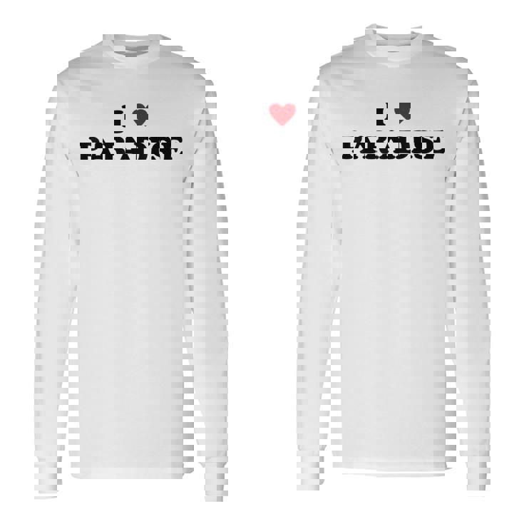 アイ・ハート Usa シティ-アイ・ラブ・パラダイス 長袖Tシャツ