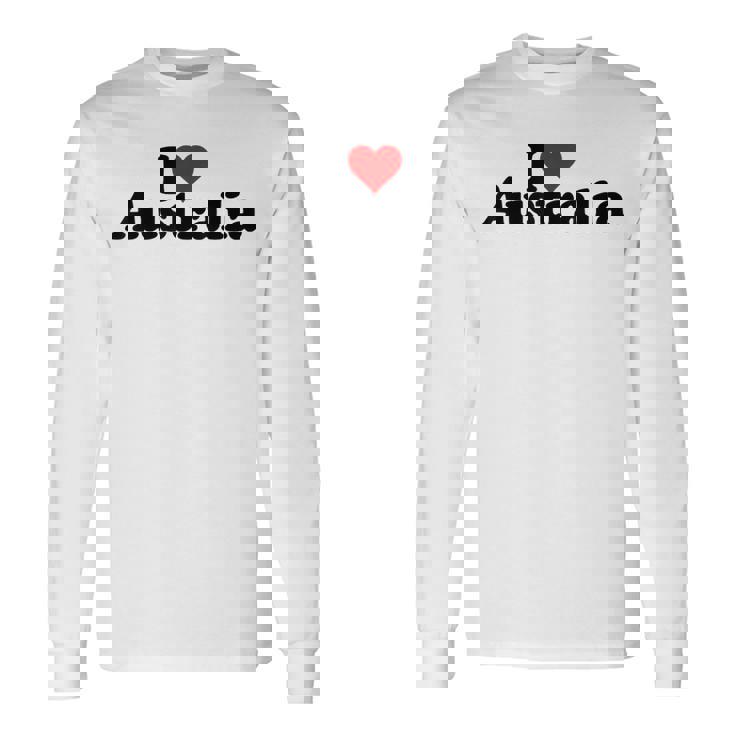 アイ・ラブ・ハート・オーストラリア 長袖Tシャツ