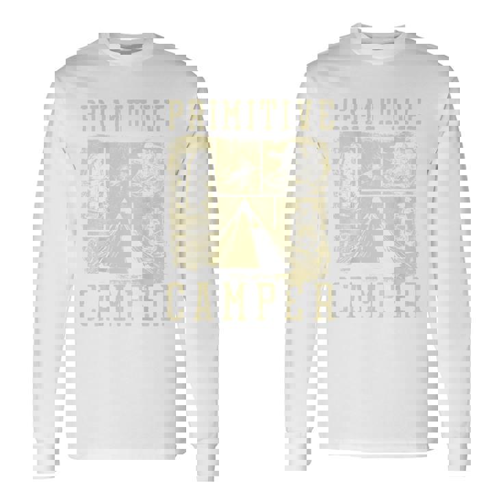 アウトドア アドベンチャー ブッシュクラフト プリミティブ キャンパー 長袖Tシャツ