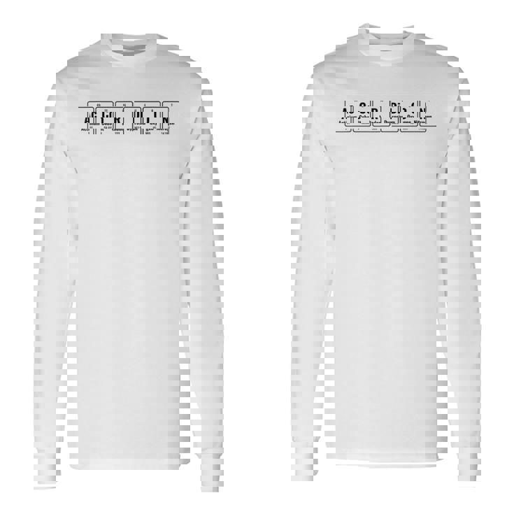 アコーディオン楽器 元素周期表 アコーディオン奏者 長袖Tシャツ