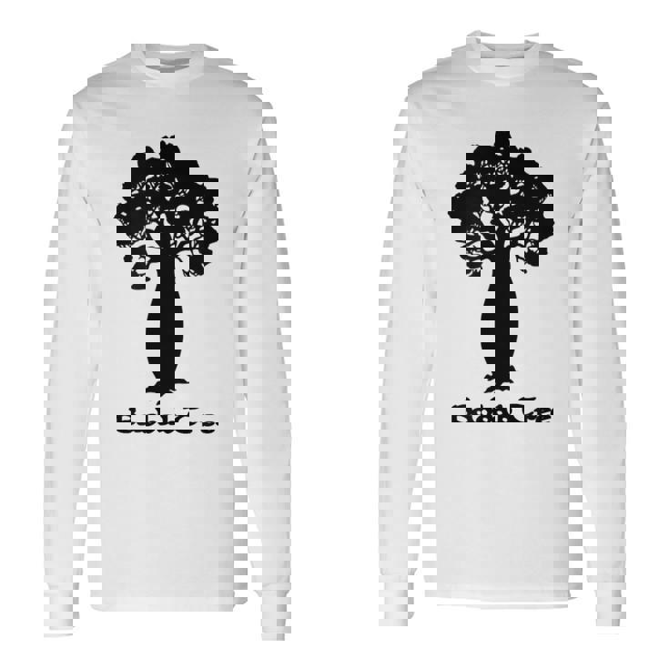 アフリカのバオバブの木 長袖Tシャツ