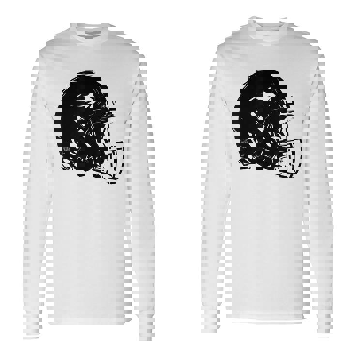 アメフト ヘルメット スケッチ アメリカンフットボール トレーニング 長袖Tシャツ