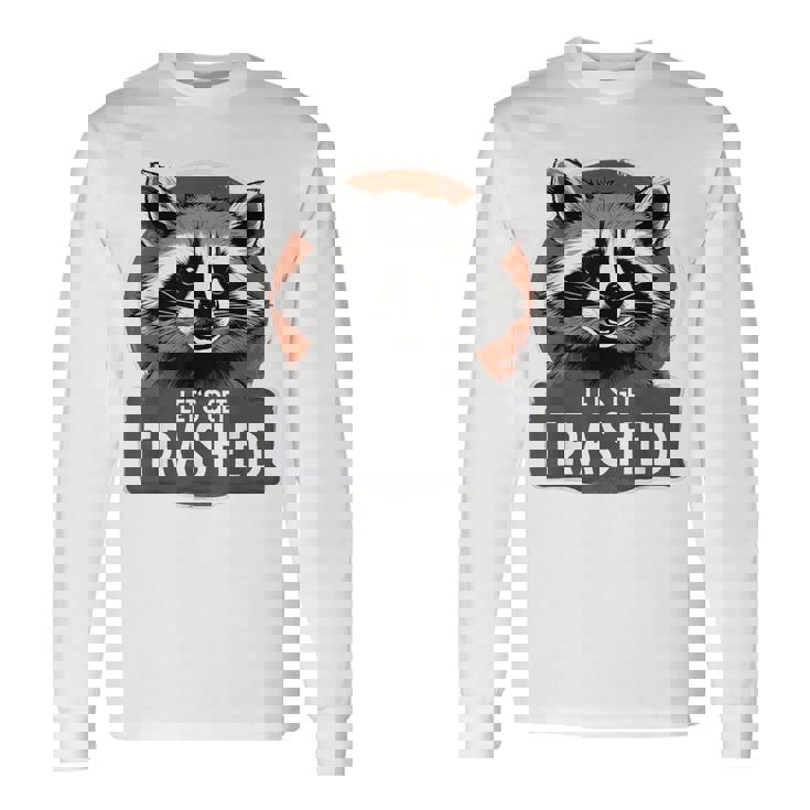 アライグマコスチュームtシャツ グルービー Let's Get Trashed 長袖Tシャツ