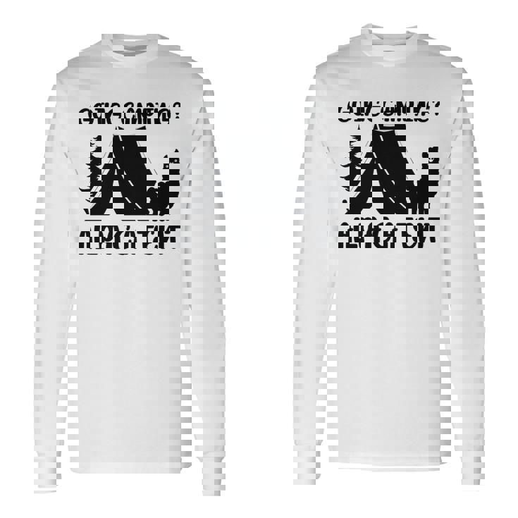 アルパカ キャンプ 恋人 テント キャンパー 行楽 キャンプ アルパカ 長袖tシャツ 長袖Tシャツ