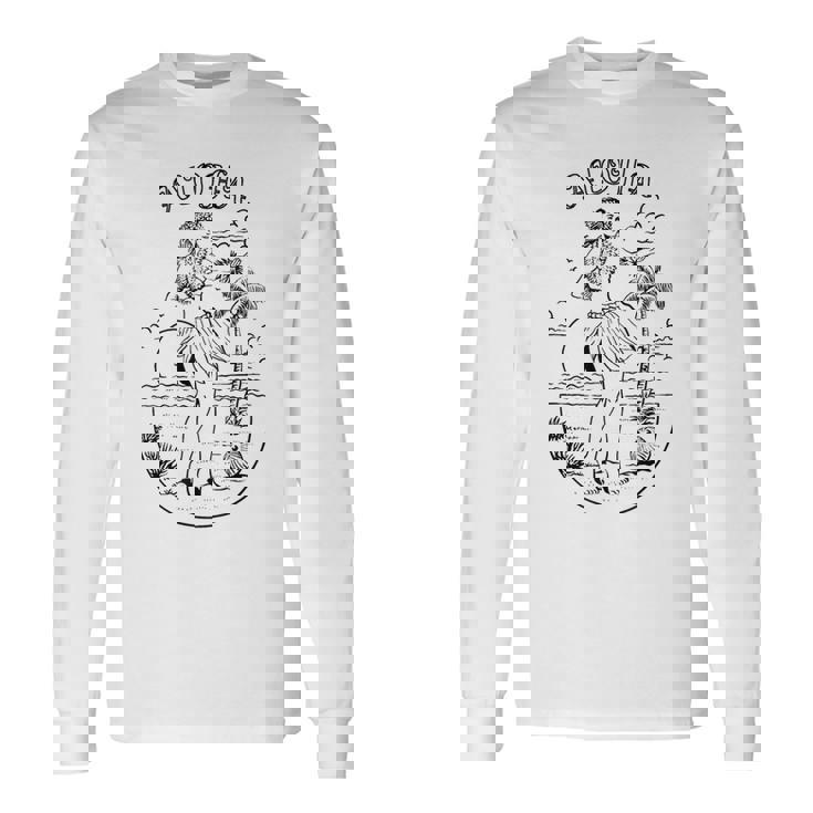 アロハ ハワイアン フラダンサー 長袖Tシャツ