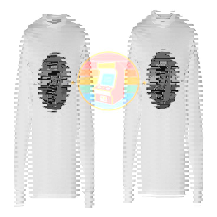 アーケード ゲーマー ビデオゲーム レトロ ゲーマー 長袖tシャツ 長袖Tシャツ