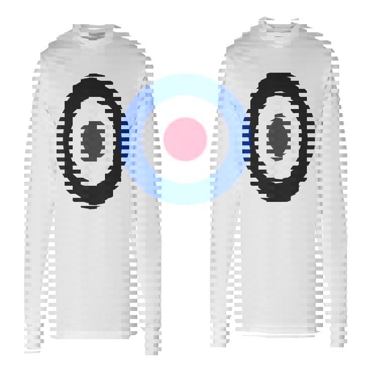 イギリス空軍の様式化されたラウンデル旗 長袖Tシャツ