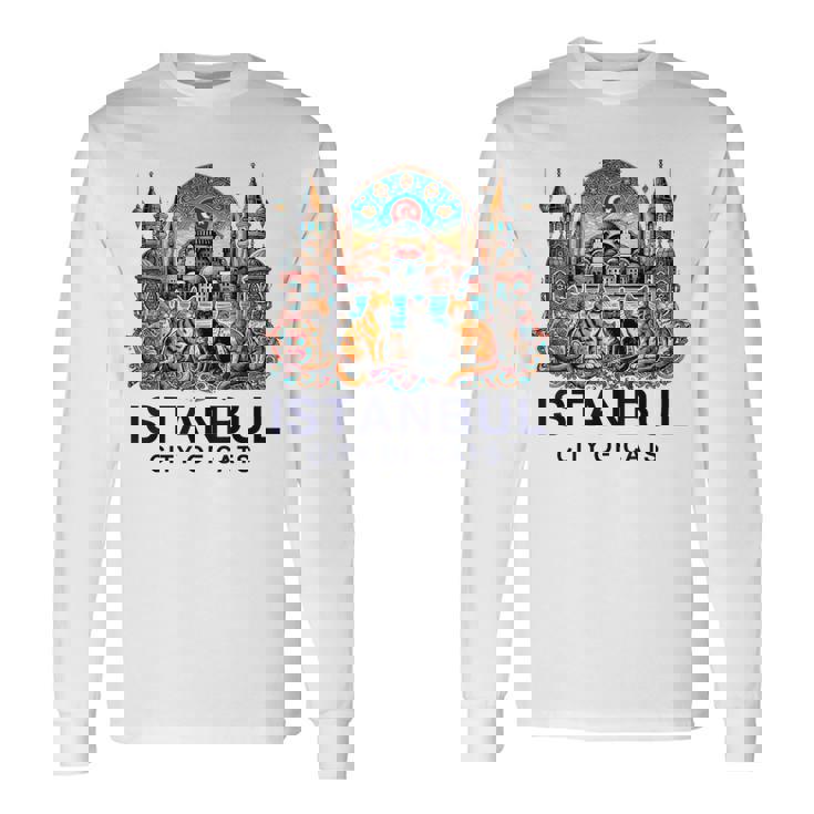 イスタンブール、トルコ 猫の街 Ii 長袖Tシャツ ギフトのアイデア