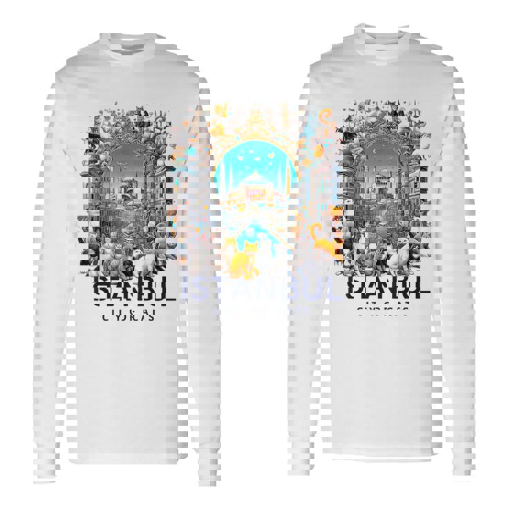イスタンブール、トルコ 猫の街 Istanbul Turkey City Of Cats 長袖Tシャツ