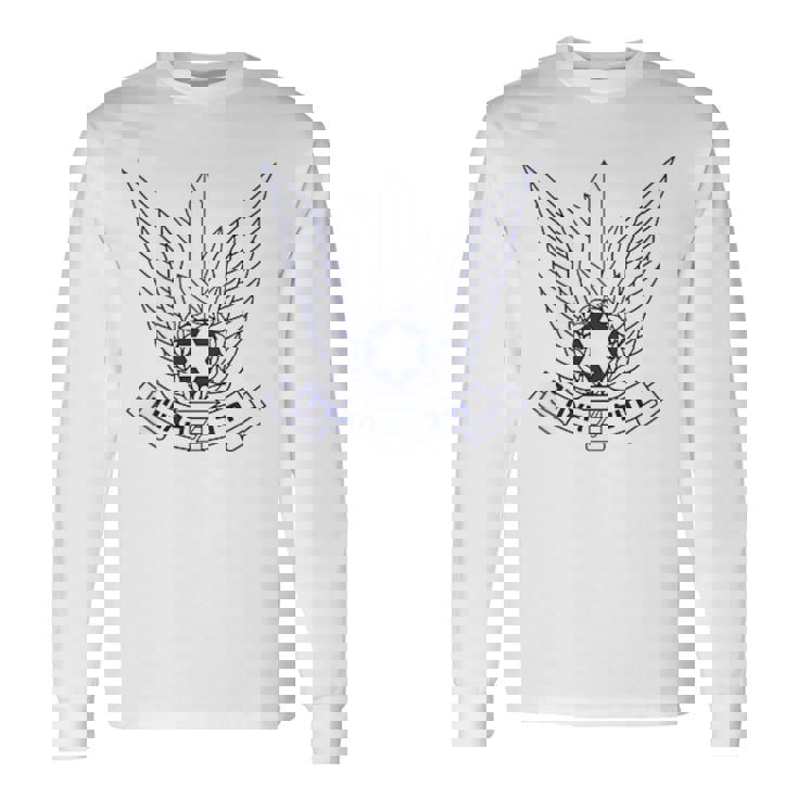 イスラエル空軍 Aif 空軍 空軍 宇宙軍 ミリタリー 長袖Tシャツ