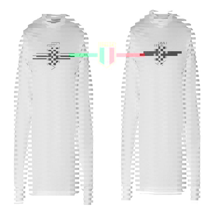 イタリアサッカー、イタリアサッカーファン 長袖Tシャツ