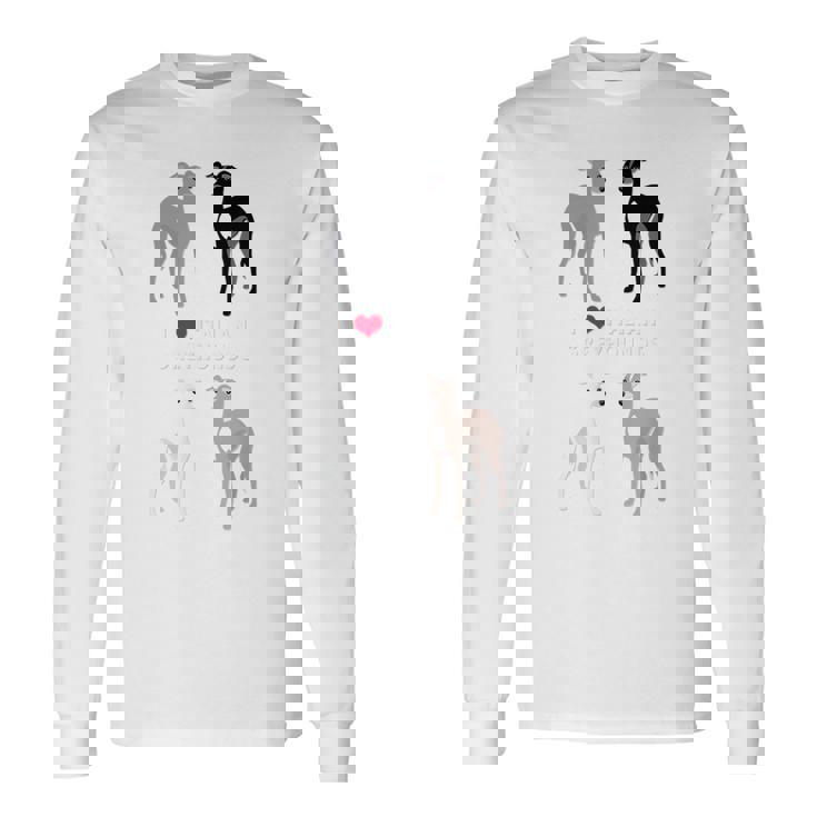 イタリアン・グレイハウンドが大好き 長袖Tシャツ ギフトのアイデア