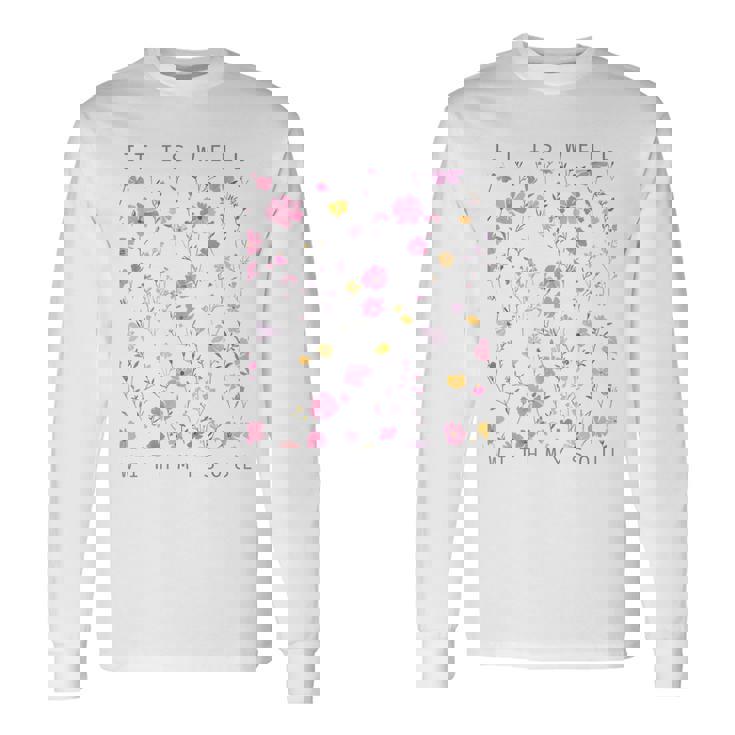 イット・イズ・ウェル・ウィズ・マイ・ソウル 長袖Tシャツ