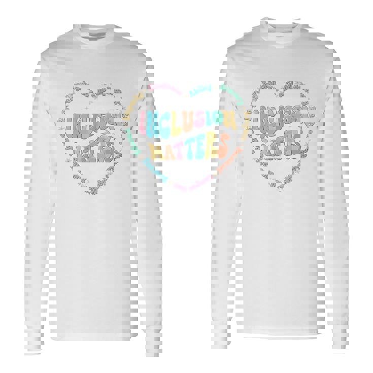 インクルージョン マターズ 自閉症 意識 スピード 教師 優しさ 長袖tシャツ 長袖Tシャツ