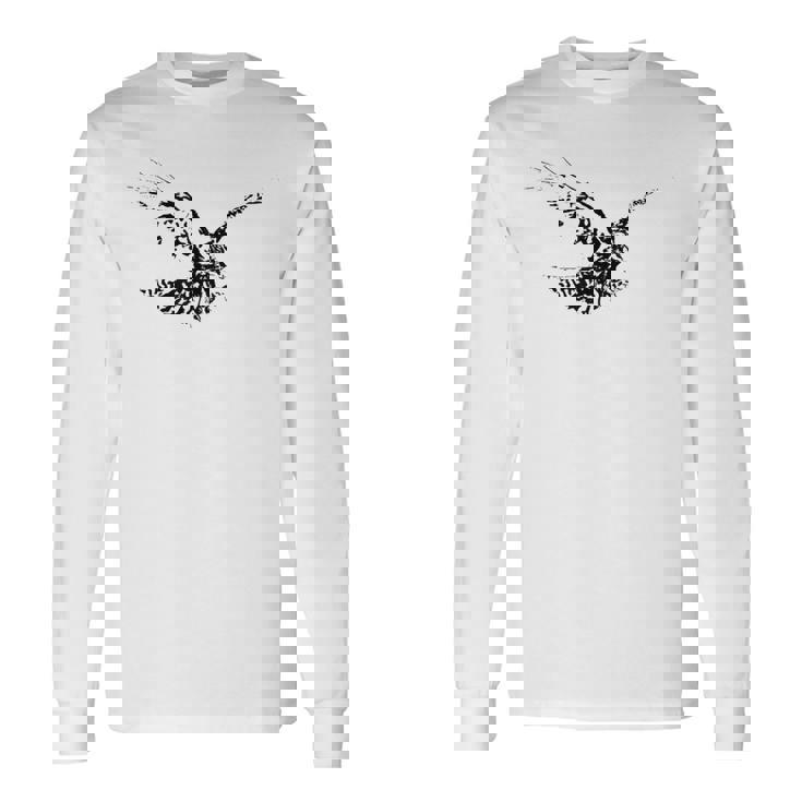 イーグル 鷲 モチーフ 猛禽類 長袖Tシャツ