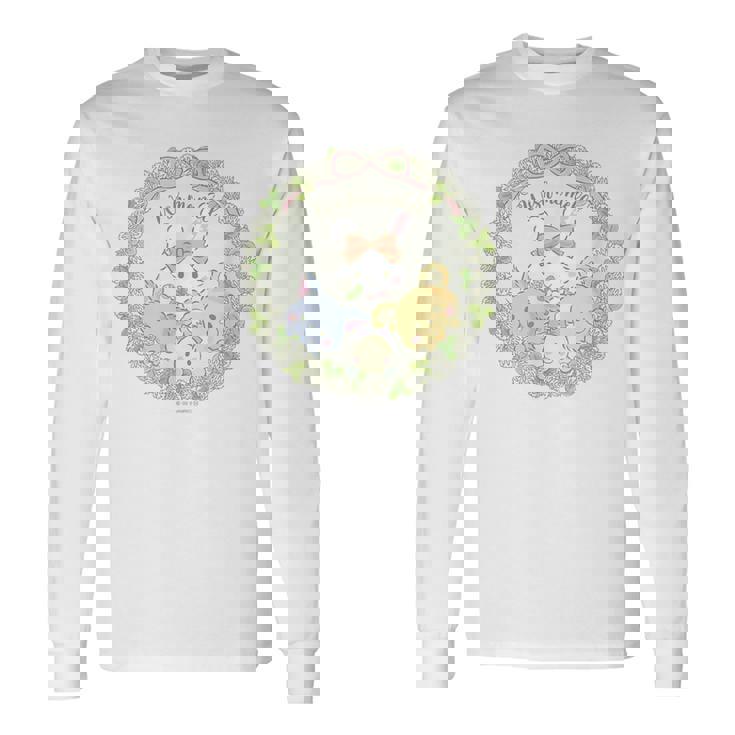 ウィッシュミーメル フラワーリース 長袖Tシャツ