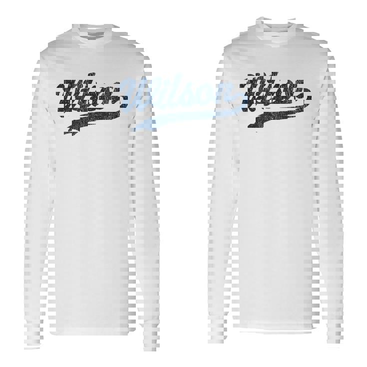 ウィルソン ノースカロライナ Nc ビンテージ スポーツ グラフィック 長袖Tシャツ