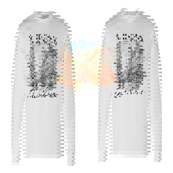 ウィーン オーストリア 旅行 お土産 Meet Me Inienna 長袖Tシャツ