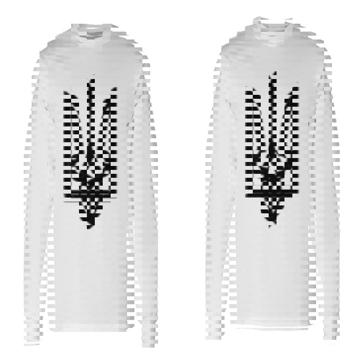 ウクライナトライデントシンボル ウクライナトライズブ 長袖tシャツ 長袖Tシャツ