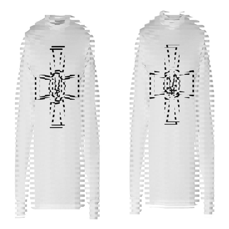 ウクライナ陸軍 陸軍 エンブレム ゼレンスキー大統領サポート 長袖Tシャツ