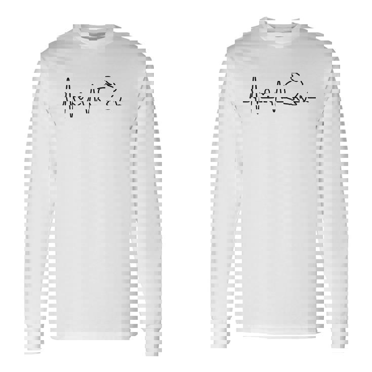 ウサギ ハートビート ウサギ 心拍数 ウサギ ブリーダーウサギ 長袖Tシャツ