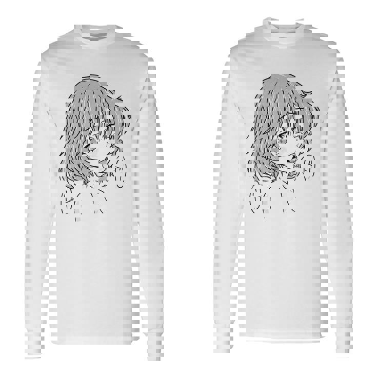 エッチ変態シャツ オタクガール ワイフアヘ顔 快感 長袖Tシャツ