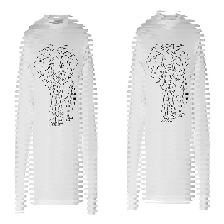 エレファントtシャツ、幾何学象クッション象 長袖Tシャツ ギフトのアイデア